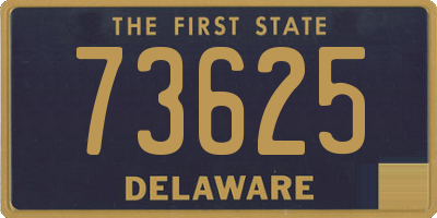 DE license plate 73625