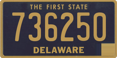 DE license plate 736250