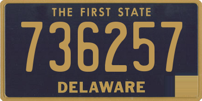 DE license plate 736257