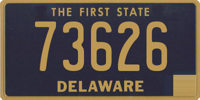 DE license plate 73626