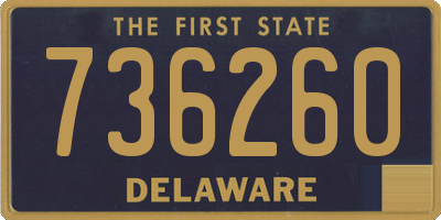 DE license plate 736260
