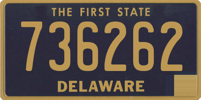 DE license plate 736262
