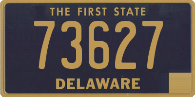 DE license plate 73627