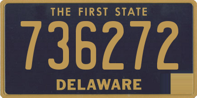 DE license plate 736272