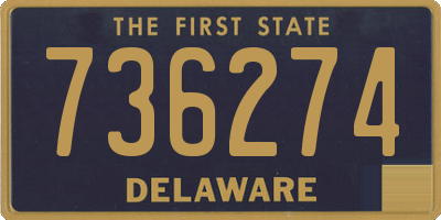 DE license plate 736274
