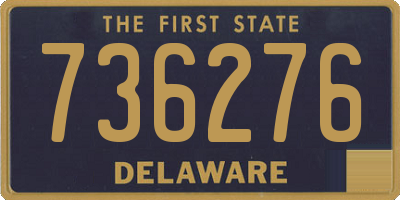 DE license plate 736276