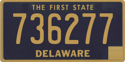 DE license plate 736277