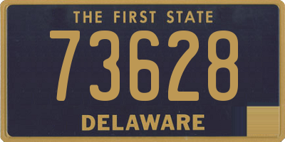 DE license plate 73628