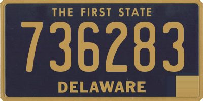 DE license plate 736283