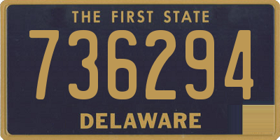 DE license plate 736294