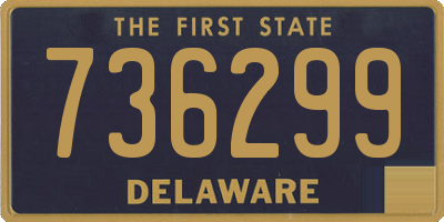 DE license plate 736299