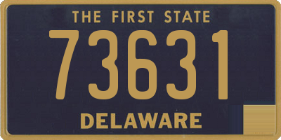 DE license plate 73631