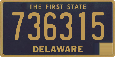 DE license plate 736315