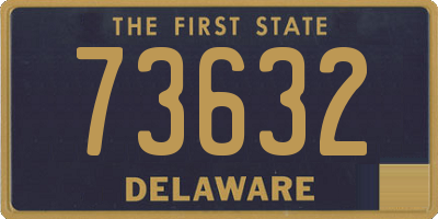 DE license plate 73632