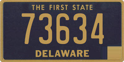 DE license plate 73634