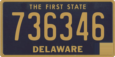 DE license plate 736346