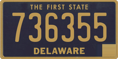 DE license plate 736355