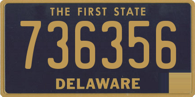 DE license plate 736356