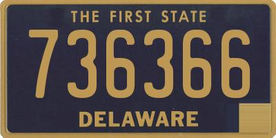 DE license plate 736366