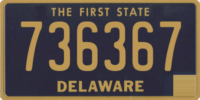 DE license plate 736367