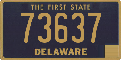 DE license plate 73637