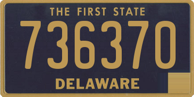DE license plate 736370