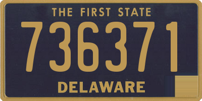 DE license plate 736371