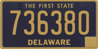 DE license plate 736380