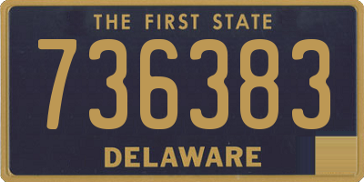 DE license plate 736383