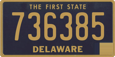 DE license plate 736385