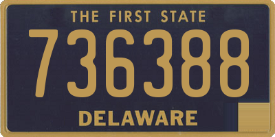 DE license plate 736388