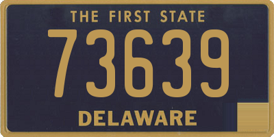 DE license plate 73639