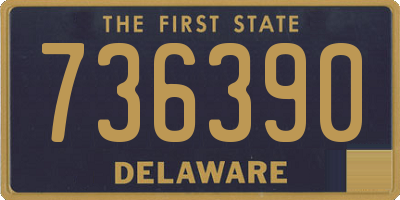 DE license plate 736390