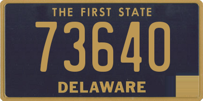 DE license plate 73640