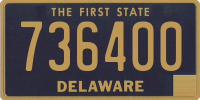 DE license plate 736400
