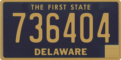 DE license plate 736404