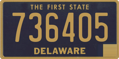 DE license plate 736405