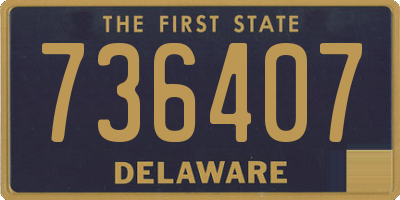 DE license plate 736407