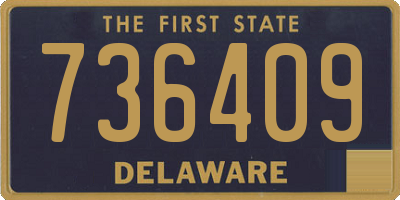 DE license plate 736409