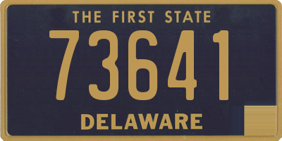 DE license plate 73641