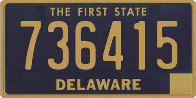 DE license plate 736415