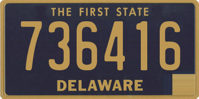 DE license plate 736416