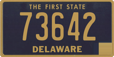 DE license plate 73642