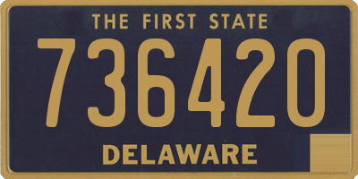 DE license plate 736420