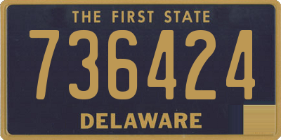 DE license plate 736424
