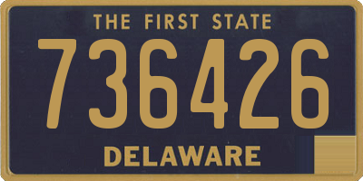 DE license plate 736426