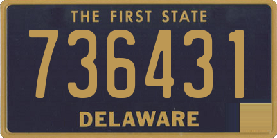 DE license plate 736431