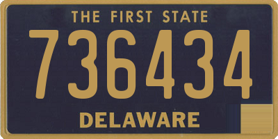DE license plate 736434