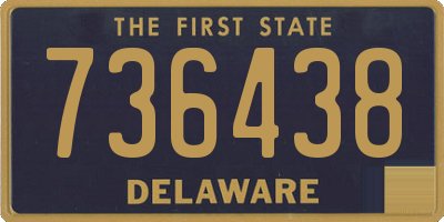 DE license plate 736438
