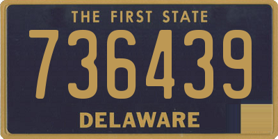 DE license plate 736439